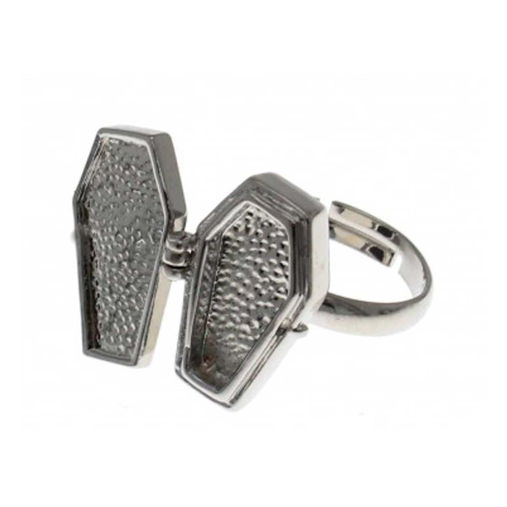 Zac's Alter Ego - Coffin Bague - Noir/Couleur argent